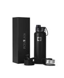IRON FLASK 40oz Sports Water Bottle - Vacuum Insulated Stainless Steel - Leak Proof - Midnight Black - Buy Online on GoSupps.com
