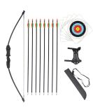 DOSTYLE Bow and Arrow Set for Children Outdoor Youth Recurve Junior Archery Training for Kid Teams Game Gift Black - Buy Online on GoSupps.com