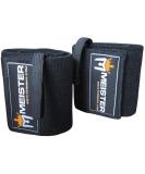 Meister Black Elastic Wrist Bandages with Thumb Loop - Optimal Support for Sports & Fitness - Buy Online on GoSupps.com