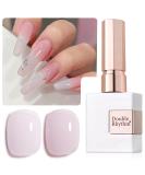 Buy Double Rhythm 15ML Gel Polish - Jelly Sheer Pastel Violet Pink Nail Polish for At-Home Nail Art - 0.53 OZ International Shipping Available - Buy Online on GoSupps.com