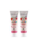 Logodent Children's Toothed Strawberry Toothpaste (2x50 ml) - Vegan Fluoride-Free Organic Natural Cosmetics - Buy Online on GoSupps.com