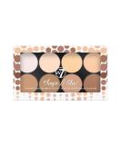W7 Shape & Glow Highlight & Contour Powder Palette - 8 Shade Professional Face Makeup - Buy Online on GoSupps.com