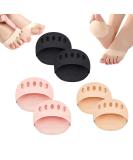 Cushioning Ice Silk High Heel Insoles for Women - 3 Pairs, Ufootdepot Fabric Forefoot Pads - Non-Slip Toe Cushion for Foot Comfort - Buy Online on GoSupps.com
