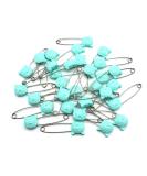 GTONEE Stainless Steel Cat Baby Safety Pins 30PCS - Size L 5.3CM, Blue Animal Design for Fastening Clothes and Diapers - Buy Online on GoSupps.com