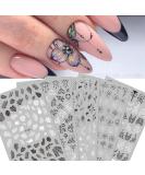 Graffiti Fun 3D Self-Adhesive Nail Art Sticker Set - Abstract Lady Face Design | Nail Salon Quality Decals for Girls - DIY Nail Art Accessories - Buy Online on GoSupps.com
