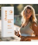 iHave Sunscreen SPF 50 - Broad Spectrum Face Lotion | Oil-Free Fast-Absorbing Sunblock for All Skin Types | Perfect Travel Skin Care Gift for Women - Buy Online on GoSupps.com