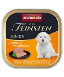 Animonda Junior Wet Dog Food with Poultry & Turkey Hearts - 22 x 150g Pack - Premium Nutrition for Growing Dogs - Buy Online on GoSupps.com