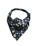 Buy Elastic Floral Chiffon Hair Band - Women's Triangle Bandana & Headwrap Scarves | Stylish Black Headgear for Girls - Buy Online on GoSupps.com