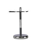 Silver Razor and Brush Stand for Shaving - Perfect Shaver Stand - Buy Online on GoSupps.com