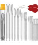 25/50 PCS Premium Large Eye Large gage Needles for Hand Sewing with 2 Needle Threaders, Assorted Sizes, Embroidery Needles for Hand Sewing, Big Eye Needle 25 pack - Buy Online on GoSupps.com