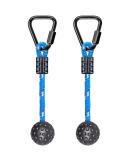 BeneLabel Playground Equipment, Ninja Obstacle Course for Kids 2pc, Hanging Obstacles with 2 Triangle Safety carabiners, Plastic Ball Grip, Monkey Bars for Kids - Buy Online on GoSupps.com