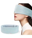 BLSSNZ Light Blocking Eye Mask for Side Sleepers - Dual-Sided All-Season Soft Sleep Mask - Adjustable Velcro - Grey - Buy Online on GoSupps.com