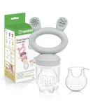 Haakaa Baby Fruit Feeder Breastmilk Popsicle Mold - BPA Free Silicone, Safe Self Feeding for 4+ Months (Gray) - Buy Online on GoSupps.com