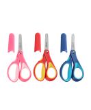 LIVINGO 5" Small School Student Blunt Kids Craft Scissors  Sharp Stainless Steel Blades Safety Comfort Grip for Children Cutting Paper  Assorted Color  3 Pack Pink/Red/Blue - Buy Online on GoSupps.com