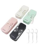 4 Portable Travel Tooth-Floss Dispensers with 48 Dental Picks | Reusable Organizer & Storage Box for Trips - 4 Colors - Buy Online on GoSupps.com