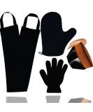 4-Pack Self Tanning Mitt Set with Face Tanning Brush and Back Applicator - Self Tanner Lotion and Exfoliating Glove Included - Buy Online on GoSupps.com