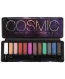 BYS Cosmic Eyeshadow Palette - 12 Shades of Shimmer & Neon | Bold Bright Galaxy Colors - Tin with Mirror & Applicator - International Shipping Available  - Buy Online on GoSupps.com