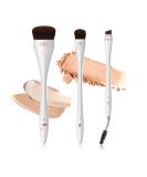 Premium Makeup Brushes Set - Foundation Concealer Dual-Ended Eyebrow & Eyelash Brushes for Flawless Application - International Shipping Available - Buy Online on GoSupps.com
