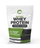 Whey Protein Powder - Cookies & Cream Flavor | Supports Muscle Growth & Recovery | 28 Servings | Isolate Concentrate & Hydrolysate Blend (2.2lbs) - Buy Internationally - Buy Online on GoSupps.com