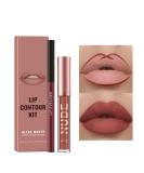 Nude Lip Liner and Lipstick Set - Waterproof, Long Lasting Lip Stain - Highly Pigmented Lip Makeup Kit for Daily & Holiday Looks (05) - Buy Online on GoSupps.com