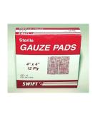 Buy Gauze Pads 4x4 inches (Pack of 10) - Ideal for Wound Care | International Shipping Available - Buy Online on GoSupps.com