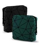 Buy Aster 2-Piece Binding Storage Tampon Bag - Mini Portable Periods Storage for Women & Girls (Black/Green) - Buy Online on GoSupps.com