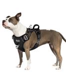 Eyin Large Dog Harness - Adjustable Breathable & Reflective | Padded with Handle for Daily Training (Black L) - Sizes Neck 42-60cm Chest 47-86cm - Buy Online on GoSupps.com