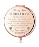 Rose Gold Compact Mirror for Mother of The Groom - Mother's Day/Birthday/Wedding Gift - Buy Online on GoSupps.com