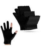 Dimeho 6 Pairs Moisturizing Cotton Gloves Touchscreen Overnight Sleeping Gloves Lightweight Nighttime Lotion Black Gloves for Bedtime Dry Hand Therapy Sensitive Irritated Skin SPA(Black) - Buy Online on GoSupps.com