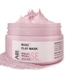 Rose Clay Facial Mask, with Kaolin Pink Clay, Niacinamide, Collagen, Hyaluronic Acid Moisturizing. Pores Minimizers, Blackhead Remover, 4.23 Oz - Buy Online on GoSupps.com