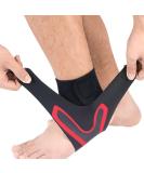 Coogime Plantar Fasciitis Foot Wrap & Ankle Brace - Flexible & Breathable Support (Red EU 39-41) - Buy Online on GoSupps.com