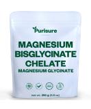 Purisure Magnesium Bisglycinate Powder 250g (8.8oz) | Lab Tested | 133 Servings - Buy Online on GoSupps.com