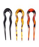 Frcolor 3Pcs U-Shaped Hair Forks - Chinese Style Hair Clips & Pins for Stylish Women | Elegant Hair Jewelry Accessories - Buy Online on GoSupps.com