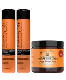 Sunny Isle Jamaican Black Castor Oil Shampoo & Conditioner Combo | Extreme Hydration + Intensive Repair Masque - 10.1oz & 16oz - Buy Online on GoSupps.com