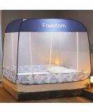 Pop-Up Mosquito Net Tent Canopy for Beds - Self-Standing Camping Tent with Enclosed Bottom - Portable Design for Baby and Adults - Blue Queen Size - Buy Online on GoSupps.com