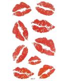 MapofBeauty Bright Watermelon Red Lip Prints Temporary Waterproof Tattoo Sticker(2 pcs/lot) - Buy Online on GoSupps.com