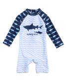 BONVERANO Baby Boys Swimsuit UPF 50+ Sun Protection Shark 2-3 Years - Buy Online on GoSupps.com