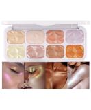 8 Color Diamond Shimmer Highlighter Makeup Palette - Glitter Highlight Highliterers for Face Cheek, Blush, Bronzer - D01 Palette (Pack of 1) - Buy Online on GoSupps.com