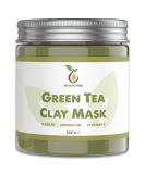 Green Tea Face Mask 250g - Vegan Natural Anti-Pimple Blackhead & Acne Care | Anti-Aging for Dry & Blemished Skin | Cleansing Mask for Face & Body - Buy Online on GoSupps.com