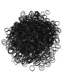 1000Pcs Black Elastic Hair Ties - Women/Girls Ponytail Holders - Buy Online on GoSupps.com