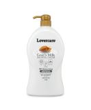 Lover's Care Goat's Milk Shower Cream - 3x Moisturizing with Almond Oil and Cocoa Butter - Buy Online on GoSupps.com