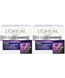 L'Or al Paris Night Care - Anti-Aging Moisturizing Cream with Calcium for Wrinkles - Expert 55+ | 2 Pack (50 ml each) - International Shipping Available - Buy Online on GoSupps.com