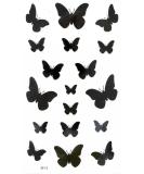 MapofBeauty Black Fly Butterfly Waterproof Temporary Tattoo Body Art Sticker(2 pcs/lot) Blcak/8 - Buy Online on GoSupps.com