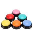 6 Color Recordable Buttons for Dogs Dog Buttons for Communication Dog Talking Button Set Pet Training Buttons 30 Second Record & Playback Teach Your Dog to Talk - 6 Color Packs - Buy Online on GoSupps.com