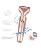 Buy 2-in-1 Waterproof Electric Razor for Women - Wet & Dry Shaver for Face Legs Armpits & Bikinizone - Portable Painless with USB Charging - Buy Online on GoSupps.com