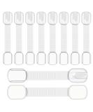 FHLBESTYU Child Locking Cabinet Safety Kit - 10pcs Self-Adhesive Drawer & Door Locks No Drilling Needed | Baby & Child Protection - Buy Online on GoSupps.com