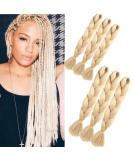Braiding Hair Blond Jumbo Braids Extensions 6pack Braids Extensions Ombre 24 "Kunsthaar Box Braid Hair For Einning Blond Light Brown - Buy Online on GoSupps.com