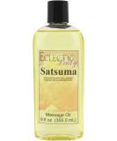 Satsuma Massage Oil 8 oz | Sweet Almond & Jojoba | Preservative Free | Aromatherapy & Relaxation Oil - Buy Online on GoSupps.com