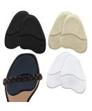 Women's Metatarsal Pads - 3 Pairs Ball of Foot Cushions for Pain Relief - Anti-Slip Insoles for Forefoot Comfort (Beige+Black+Clear) - Buy Online on GoSupps.com