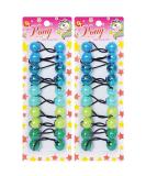 20 Pcs Hair Ties 20mm Ball Bubble Ponytail Holders Colorful Elastic Accessories for Kids Children Girls Women All Ages (Blue Assorted/Green Assorted) - Buy Online on GoSupps.com